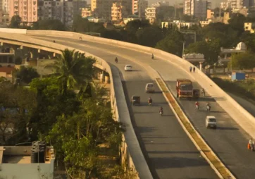 Between the Flyover and the Field
