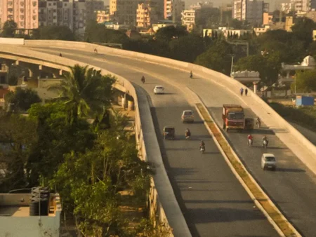 Between the Flyover and the Field