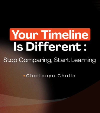 Your Timeline Is Different: Stop Comparing, Start Learning